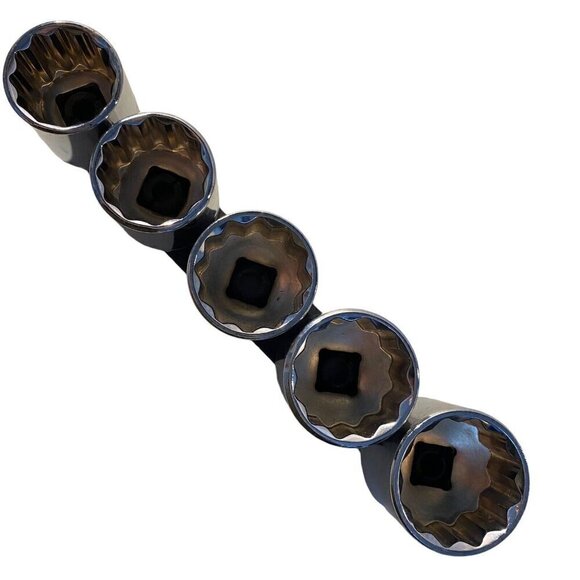 Husky Socket 5 Piece Set * 12 Point 1/2 Inch Drive - Picture 5 of 6